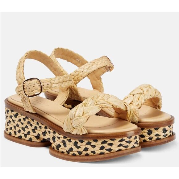 Gabriela Hearst Michael raffia sandals NWB Size 36/6 - Picture 1 of 12